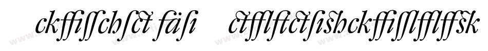 Schmale Anzeigenschrift Zier字体转换